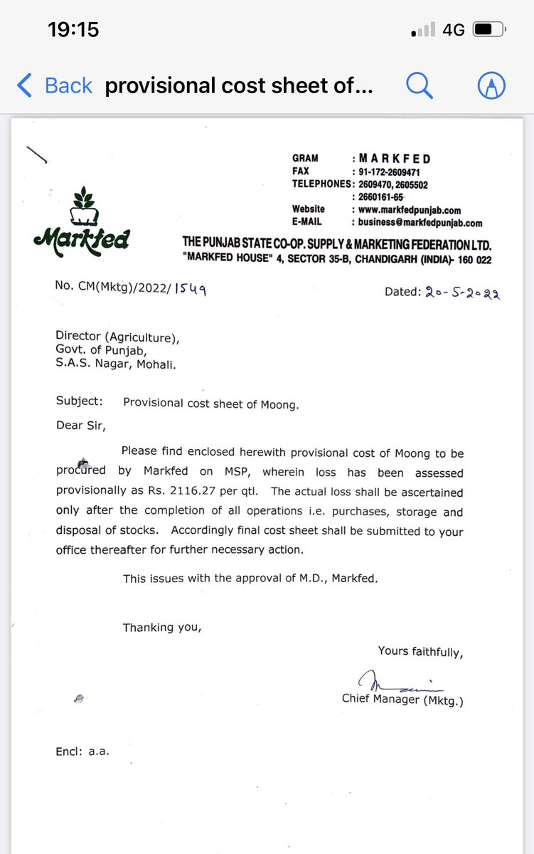 mdnaveengoyal's tweet photo. @News18Punjab Moong purchase crises big big loss to government 105 crore As per government letters which can be saved with few changes https://t.co/YeIuUKej1l