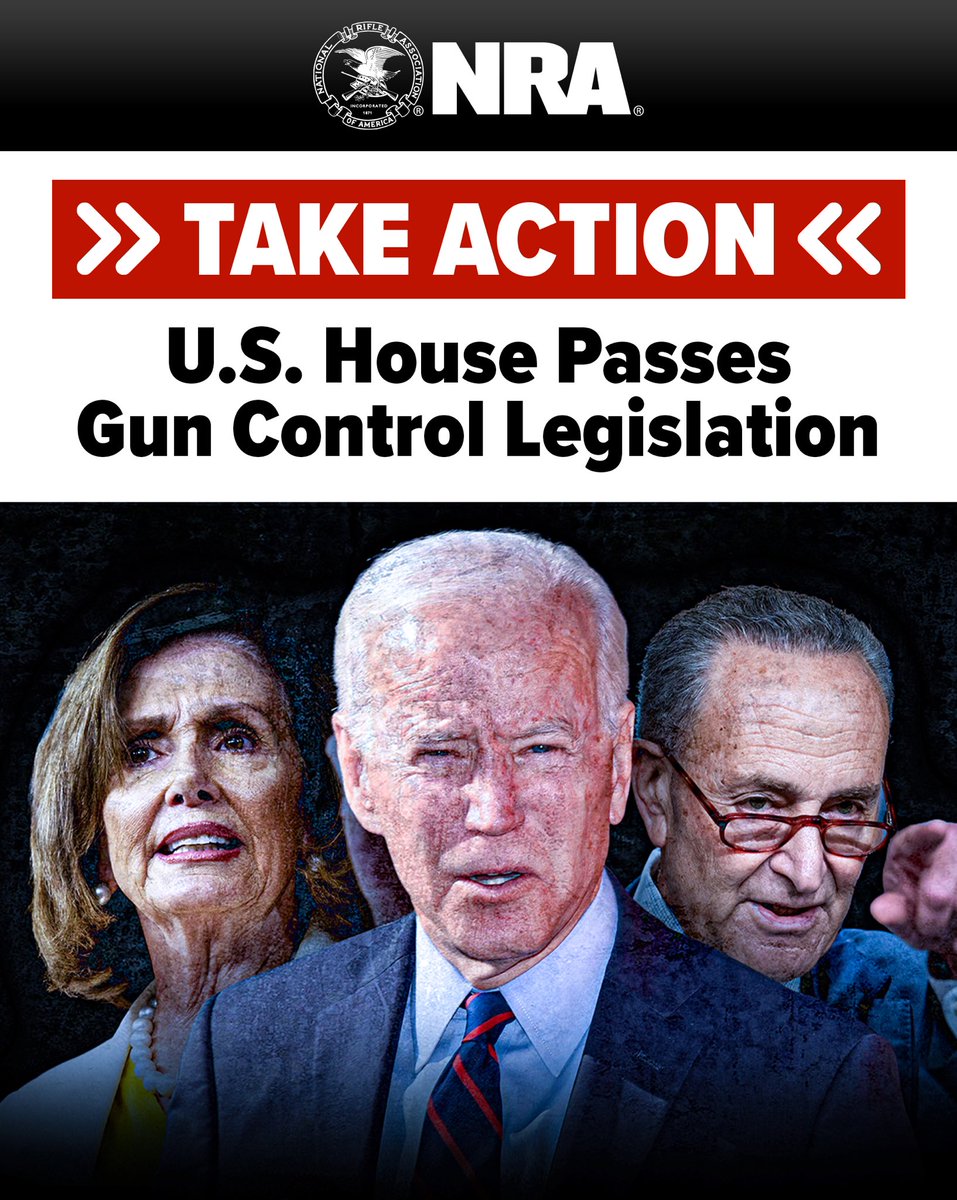 NRA's tweet photo. URGENT: NRA opposes ALL GUN CONTROL in the U.S. House and is currently fighting it in the U.S. Senate. Please make sure your U.S. Senators hear directly from you. 

Visit ➡️https://t.co/QEckVcwlQT⬅️ to take action! https://t.co/fItKfjb2ie