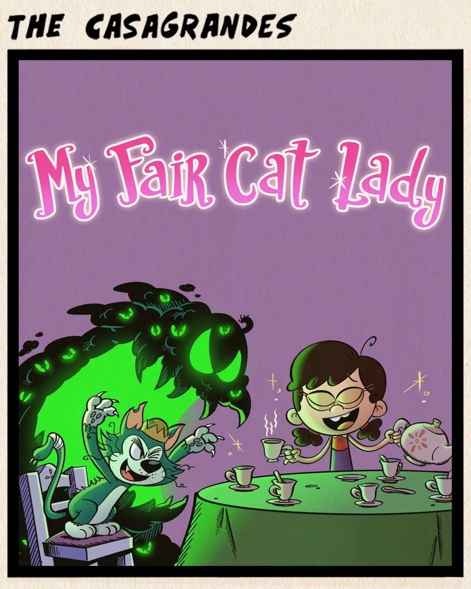 Trijosh1's tweet photo. Who's excited to watched these new episodes? I am! #TheLoudHouse #LoudHouse #TLH #TheCasagrandes #Casagrandes #TCG #BummerCamp #Sleepstakes #RaceAgainstTheMachine #MyFairCatLady https://t.co/aWrFIuk6mD