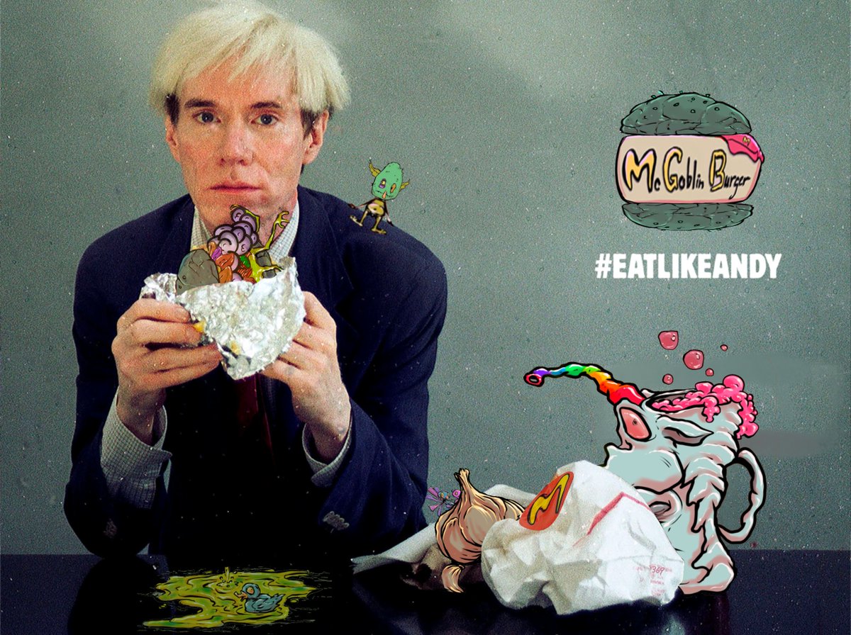 litshing's tweet photo. "What's great about this town is that web3 started the tradition where the richest whales buy essentially the same project as the goblins."
@goblintownwtf @McGoblinBurger 
 #eatlikeandy https://t.co/rJWyHa6LRR