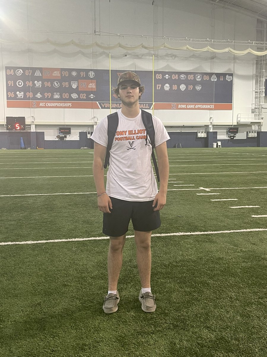 Thanks to all the coaches and staff at <a href="/UVAFootball/">Virginia Football</a> today. I enjoyed camp and the speeches at the end. <a href="/coachdeskitch/">Desmond Kitchings</a> @taylor_lamb11 <a href="/InfoForge/">Colonial Forge Football</a> <a href="/QBCoachBaucia/">Chris Baucia</a> <a href="/Mangano0073/">joe mangano</a> <a href="/QB_Factory/">Quarterback Factory</a> <a href="/DavidDeArmas12/">David DeArmas</a>