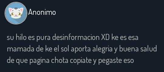 Cual desinformación we 💀