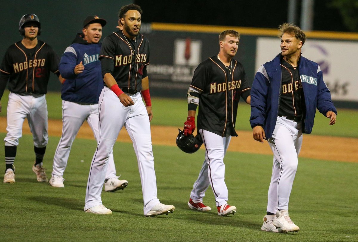 A year ago tonight <a href="/trentbaseball2/">Trent Tingelstad</a> walked the @modestonuts off! Miss your energy, dude!