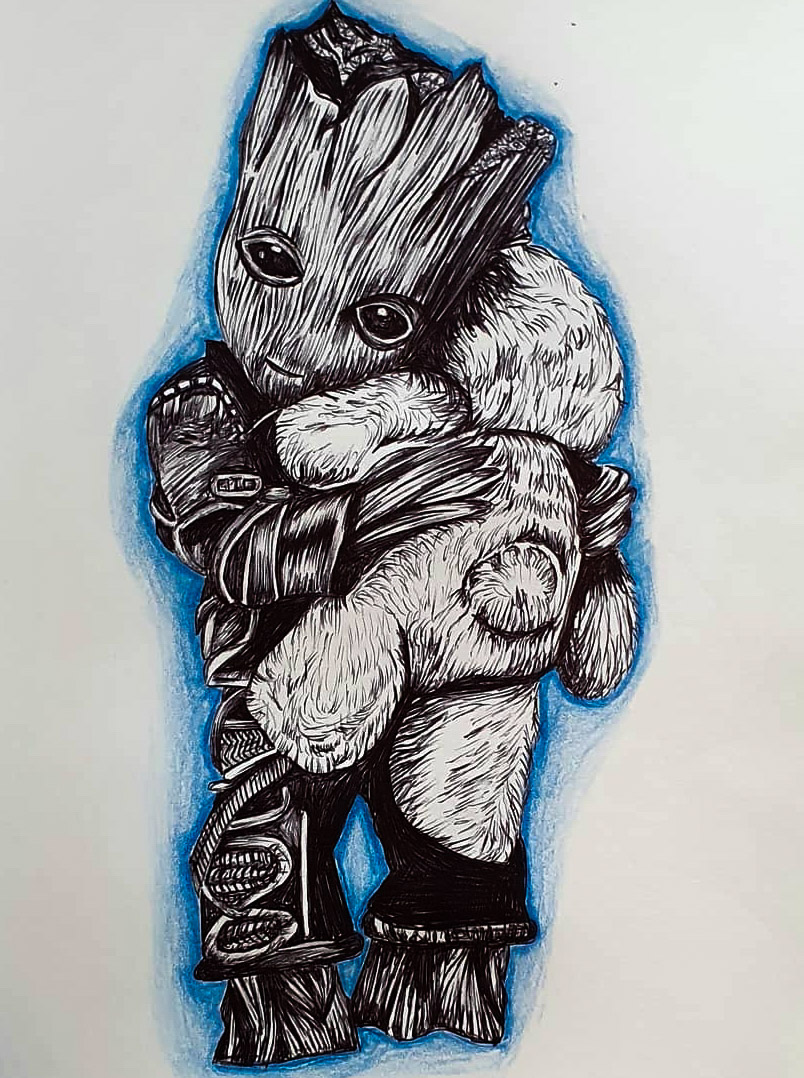 ArtbyRebeccaaa's tweet photo. OLD BABY GROOT WORK 
#art #fanart #illustration #Groot #GuardiansOfTheGalaxy https://t.co/ngvpdgPDMh