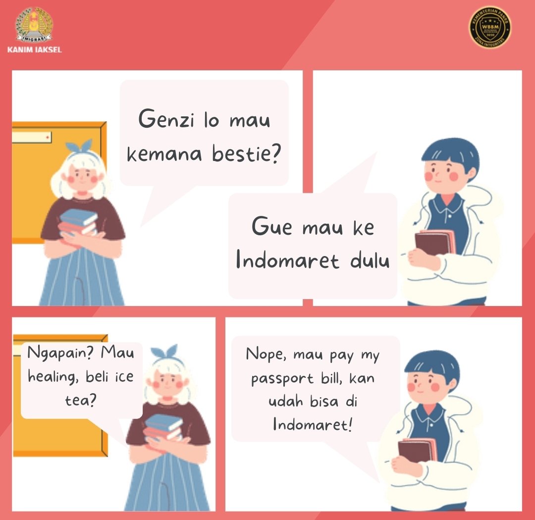 Wah sekarang bayar paspor udah bisa di Indomaret! Begini caranya.

#kanwilkumhamdkijakarta
#kanwilkemenkumhamdkijakarta