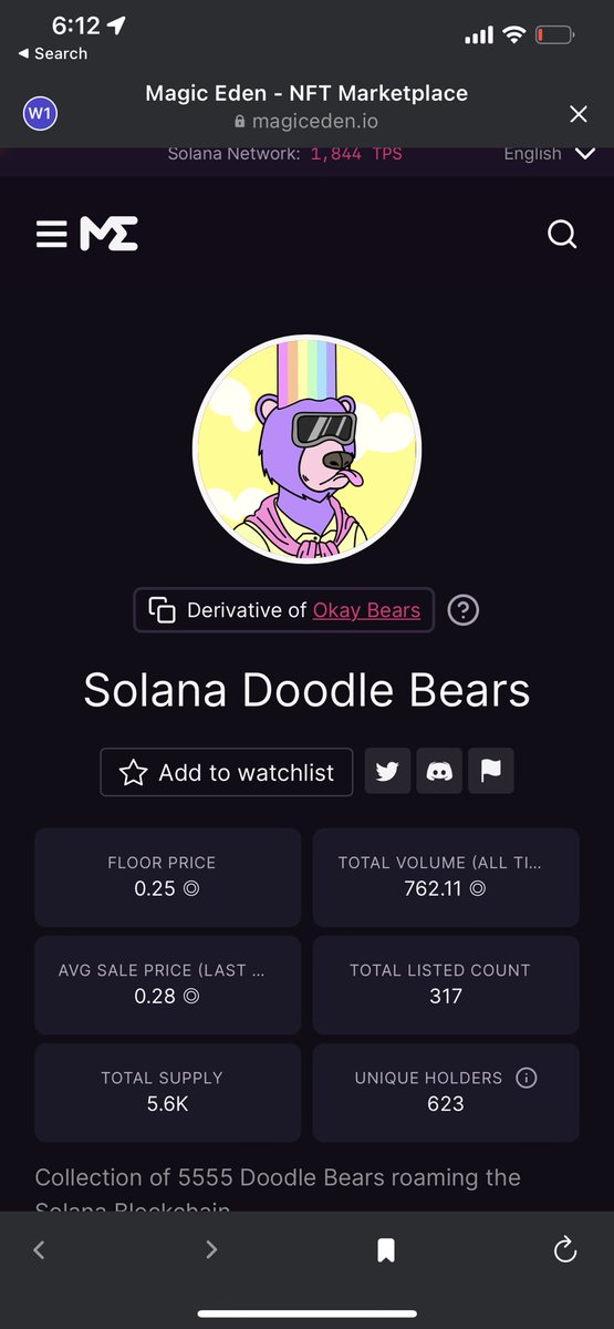 LongedEth's tweet photo. Floor is GONE. Paper hands are GONE

I tried to warn y’all under .1, it’s not too late yet. SUPPLY SHOCK INBOUND 
@doodle_bears #DoodleBears #SDB https://t.co/NwXCIIMfbe