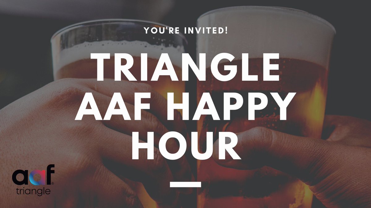 aaf_triangle's tweet photo. Join us next Thursday, June 16 at Scratch Kitchen and Taproom Apex for a networking event with the Triangle AAF! 🍻

The event is open to all AAF members. Check out the details below. We hope to see you soon!

When: 7-8 p.m.
Where: 160 E Cedar St, Cary, NC 27511 https://t.co/SwM1nKexGp