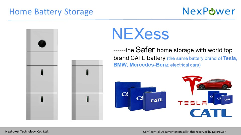 The all-in-one home energy storage with the world best CATL battery. CATL is the battery supplier for Tesla, BMW and Mercedes-Benz, and is ranked 1st in the LFP battery market.