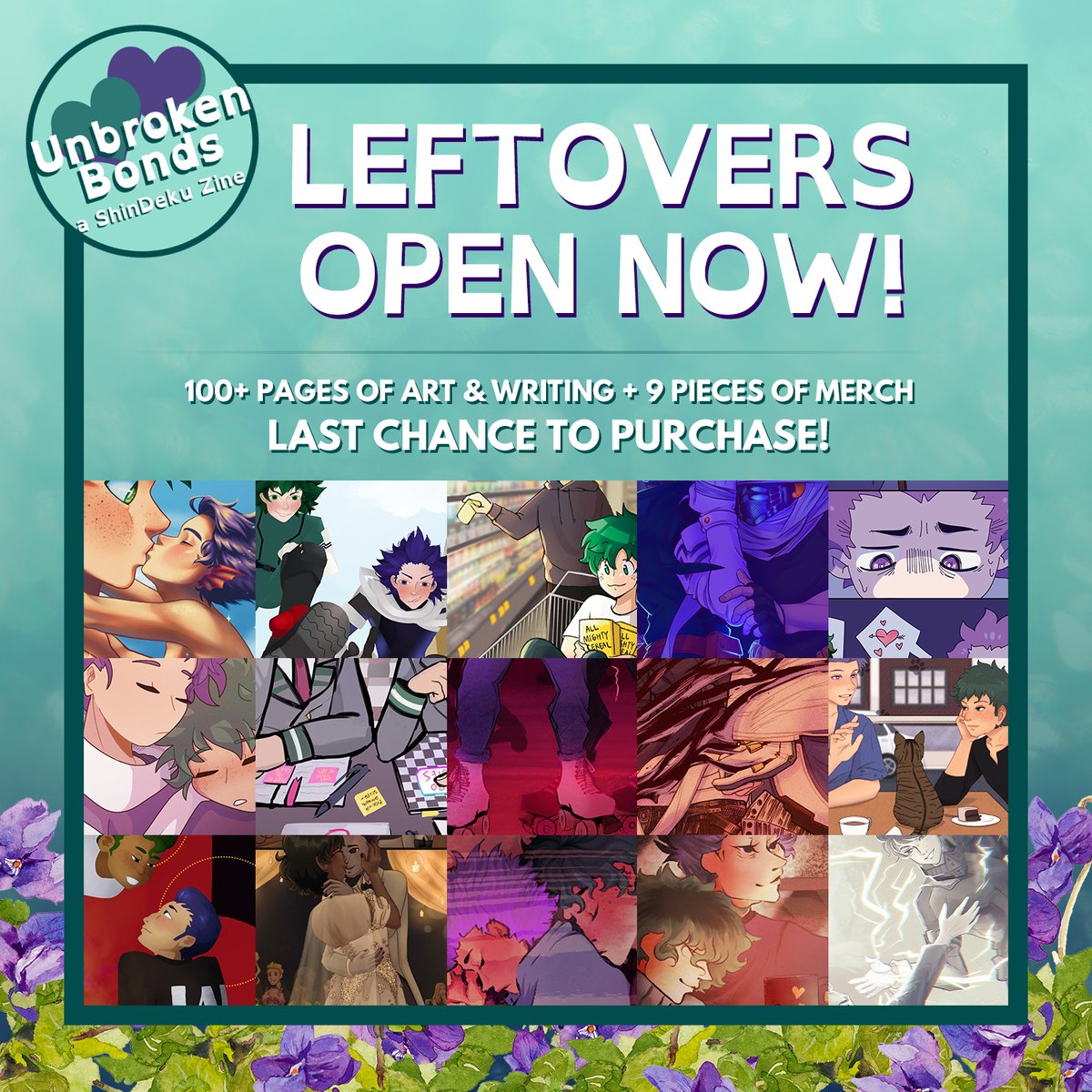 UnbrokenBondsZi's tweet photo. 💜Leftover Sales Now Open!💚
If you missed your chance during preorders, you can now return to the shop for leftover sales! 
https://t.co/VcfVPQcMUp https://t.co/k5gvfMfLAg