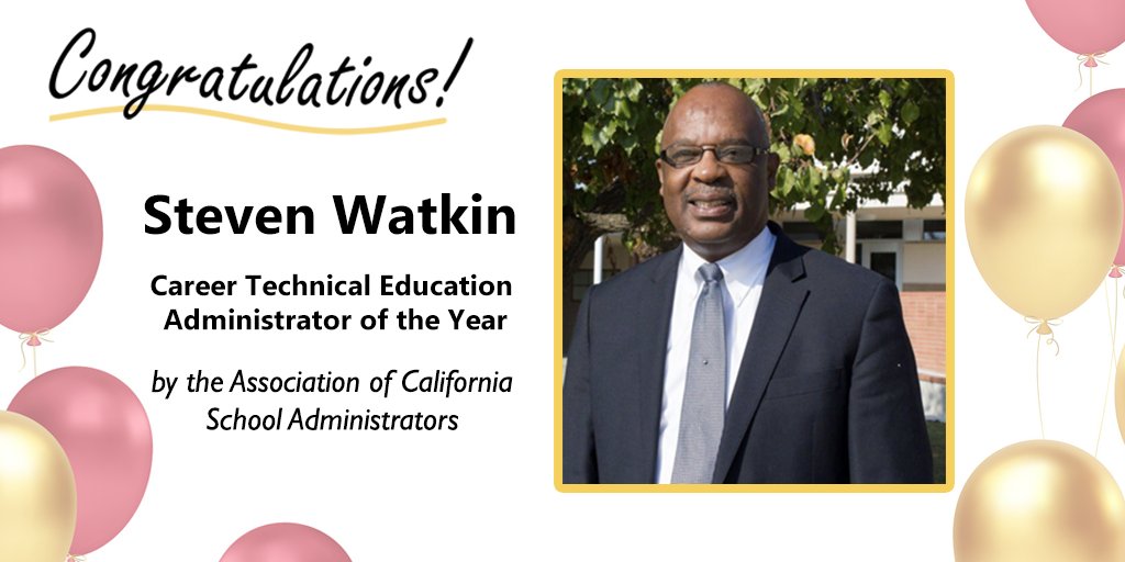 BAKcollege's tweet photo. Congratulations to Mr. Steven Watkin on his recognition by the Association of California School Administrators as Career Technical Education Administrator of the Year! https://t.co/cMlLF7oEUw