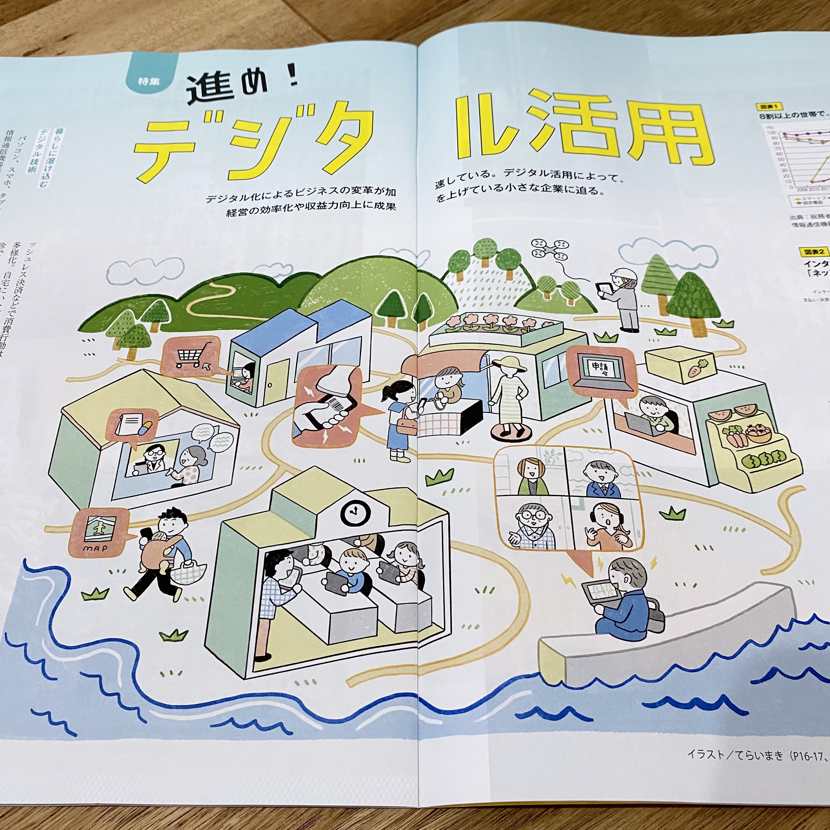 てらいまき イラストレーター 街のイラスト描くのとても楽しかったので こういうテイストでのご依頼もどしどしお待ちしてます T Co Qvs3foshtu Twitter