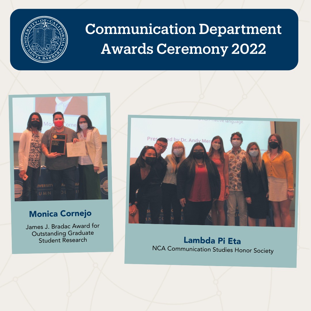 CommUcsb's tweet photo. Congratulations to all of our incredible undergraduate students, graduate students, staff, and faculty who were recognized at our annual Department Awards Ceremony last Friday! We canโt wait to see what you will accomplish next ๐ #UCSBComm https://t.co/DxNGcnHeoa