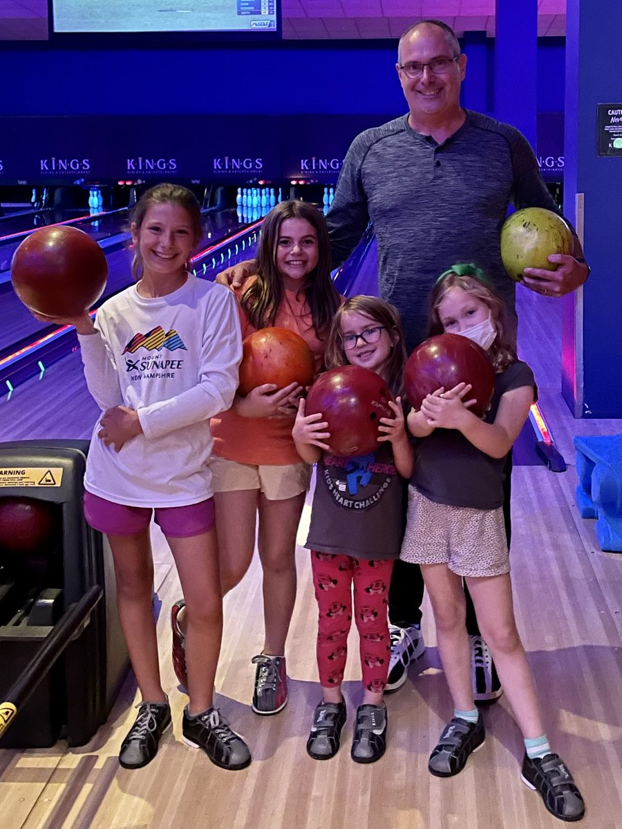 I was happy to be able to help support our Sunita Williams PTC and provide a teacher/student experience for these super fun Wildcats.  Thanks to Kings Bowling in Dedham for hosting us … we had a strikingly good time 🎳! <a href="/swessptc/">Sunita Williams Elementary School PTC</a>  <a href="/sweswildcats/">Sunita Williams Wildcats</a> <a href="/Kings_dine/">Kings Dining & Ent.</a> #PhysEd #bowling