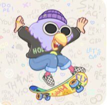 JadonMangrum's tweet photo. @SkaterBirdsNFT #ShareYourSkater https://t.co/Cvpqfmzybz