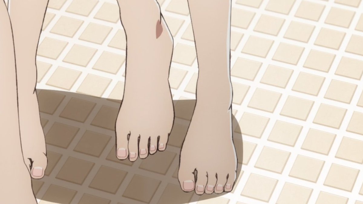 SerasKF on X: [Summertime Render E17] Mio and Hizuru (bare feet at last,  even if the shot wasn't as I'd have liked) feet shots #anifeets   / X