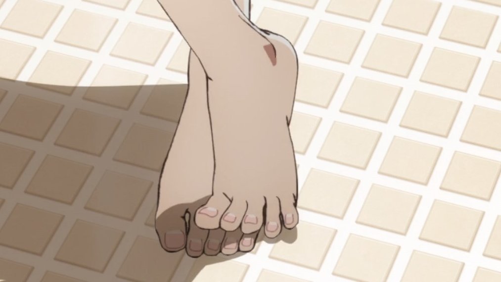 SerasKF on X: [Summertime Render E17] Mio and Hizuru (bare feet at last,  even if the shot wasn't as I'd have liked) feet shots #anifeets   / X
