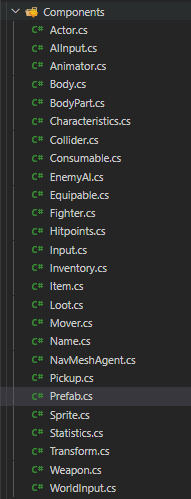 awtdev's tweet photo. When in doubt, just add more components #gamedev #indiedev #unity3d #ecs #EntityComponentSystem #programming https://t.co/yMIGpJeEOI