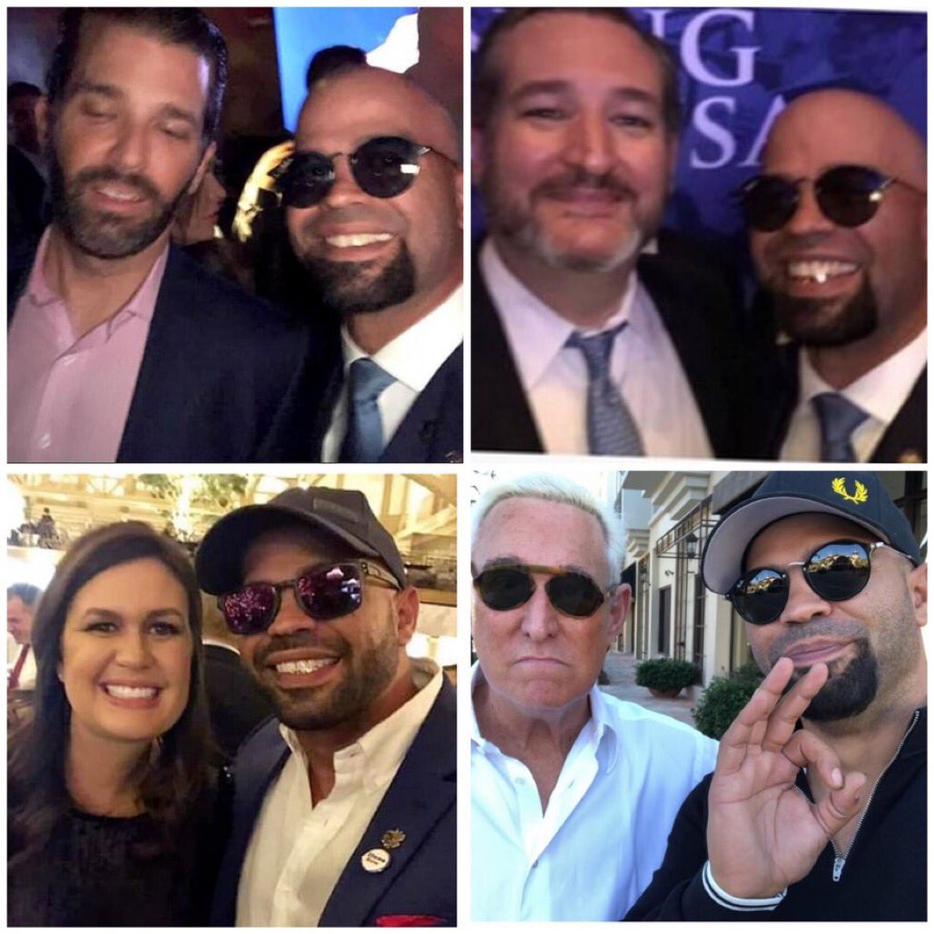 Proud Boys leader Enrique Tarrio, indicted for seditious conspiracy, storming the US capitol to sabotage democracy. With Trump's blessing.

Posing with fans.

<a href="/DonaldJTrumpJr/">Donald Trump Jr.</a> 
<a href="/SenTedCruz/">Senator Ted Cruz</a> 
<a href="/SarahHuckabee/">Sarah Huckabee Sanders</a> 

#January6thCommitteeHearings