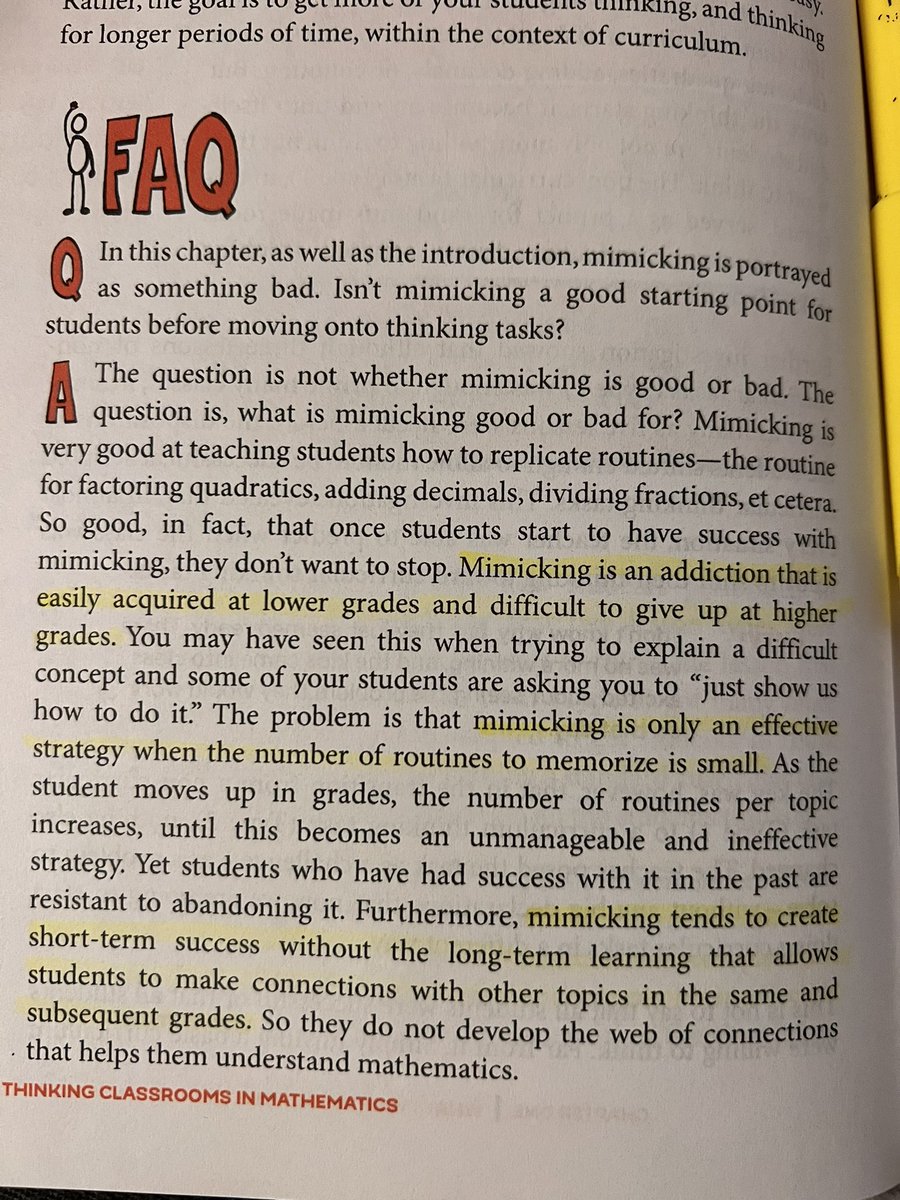 GMS_Dyer's tweet photo. Starting my summer book study tonight, and feel like I just had a huge “AHA” moment💡Often we are asked to dig into the “why.” Why are we not able to close the gap? Why are students not retaining what they are learning when they appear to show mastery in the moment? https://t.co/851AAL5tjU