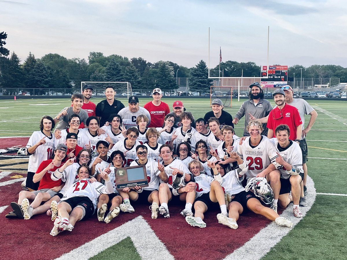 STATE BOUND!!!! Congrats guys. 14-7 victory over Chisago Lakes. #RollCougs