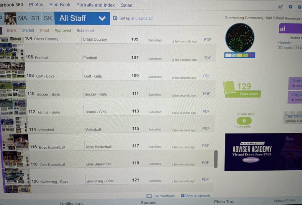 And just like that, the yearbook is FINISHED!!!!! 🎉🎉🎉 They should be in house August 12th! <a href="/GCHSPirates/">Greensburg Comm HS</a> <a href="/yearbookforever/">Walsworth Yearbooks</a> <a href="/YbkSarahBurker/">Ybk Sarah Burker</a>