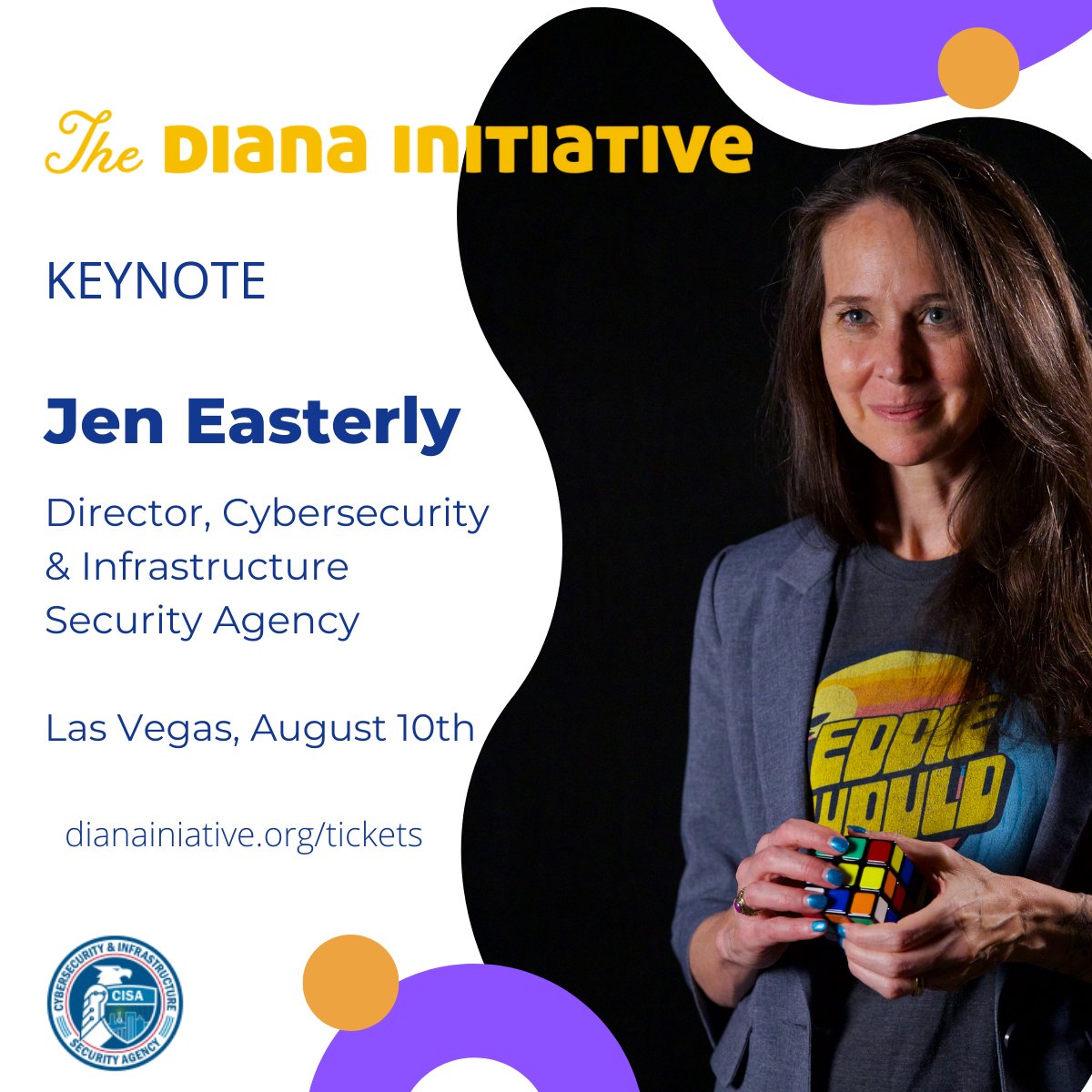 DianaInitiative's tweet image. #TDI2022 Keynote Speaker

Jen Easterly @CISAJen

Director, Cybersecurity &amp;amp; Infrastructure Security Agency @CISAgov

Don’t miss this event!

#TakeTheInitiative

dianainitiative.org/tickets