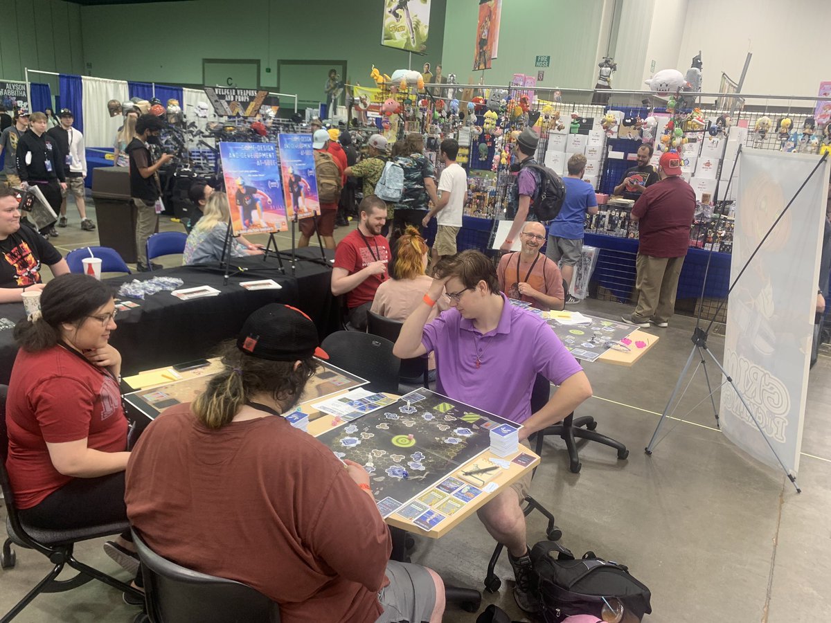 GetEmAndrew's tweet photo. Was at Pop con in Indianapolis last weekend. Thought I share some pictures of the tabletop game that my fellow friends/students at IUPUI made. Enjoy! https://t.co/gk426nkxR9