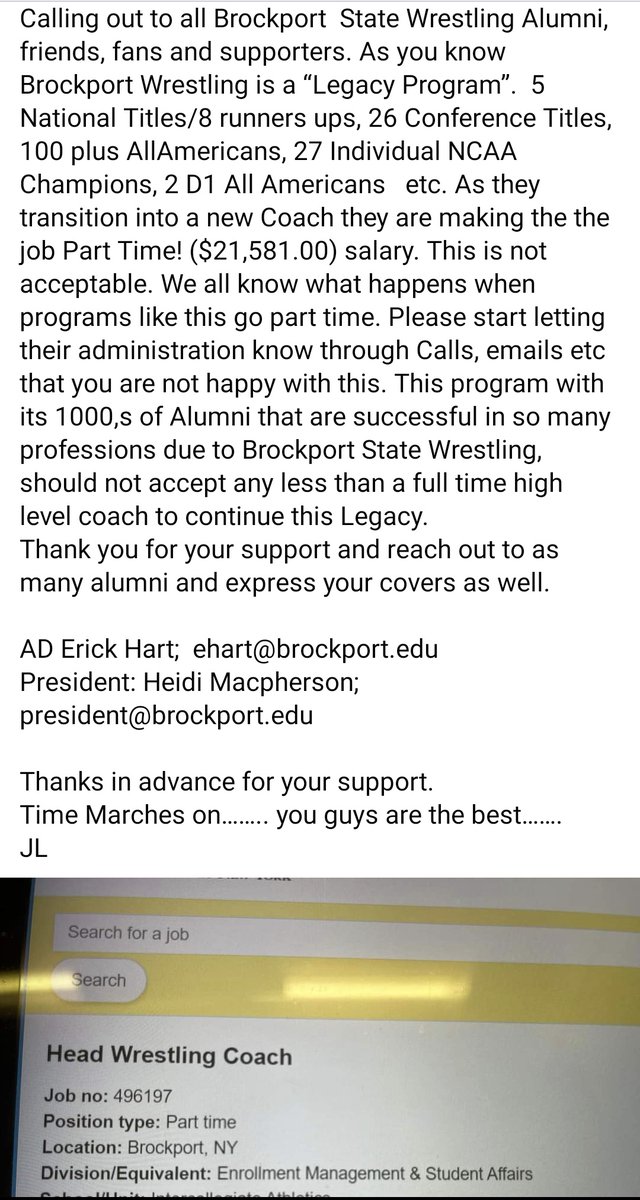 MorWrestling's tweet photo. C'mon Brockport.. https://t.co/FpEoOsbUg8