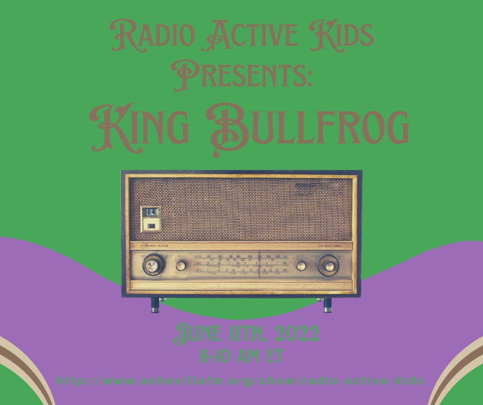 Hello friends! Radio Active Kids will be playing our album on their radio station on June 11th from 8-10 AM ET! We hope you all can listen in. 
Please listen live here: ashevillefm.org/show/radio-act…