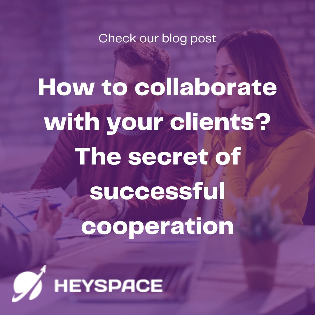 HeySpace_App's tweet photo. https://t.co/Cn7ehjCY4a
Are you wondering how to build positive relationships with your clients? Do you want to improve communication and avoid misunderstandings? 🧐
Read our article and check how effectively you can collaborate with your clients 😎 https://t.co/it05roCzgo