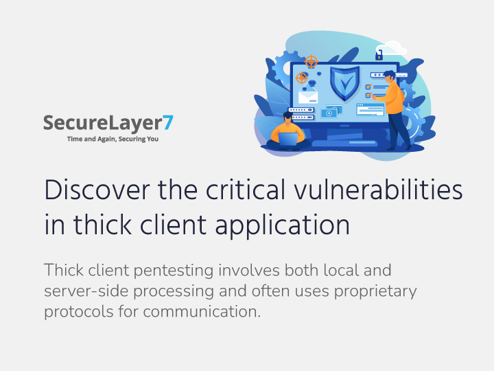 SecureLayer7's tweet image. Discover the critical vulnerabilities in thick client application.
Thick client pentesting involves both local &amp;amp; server-side processing and often uses proprietary protocols for communication
 bit.ly/389D6jQ
#thickclientapplication #thickclient #thickclientvulnerabilities