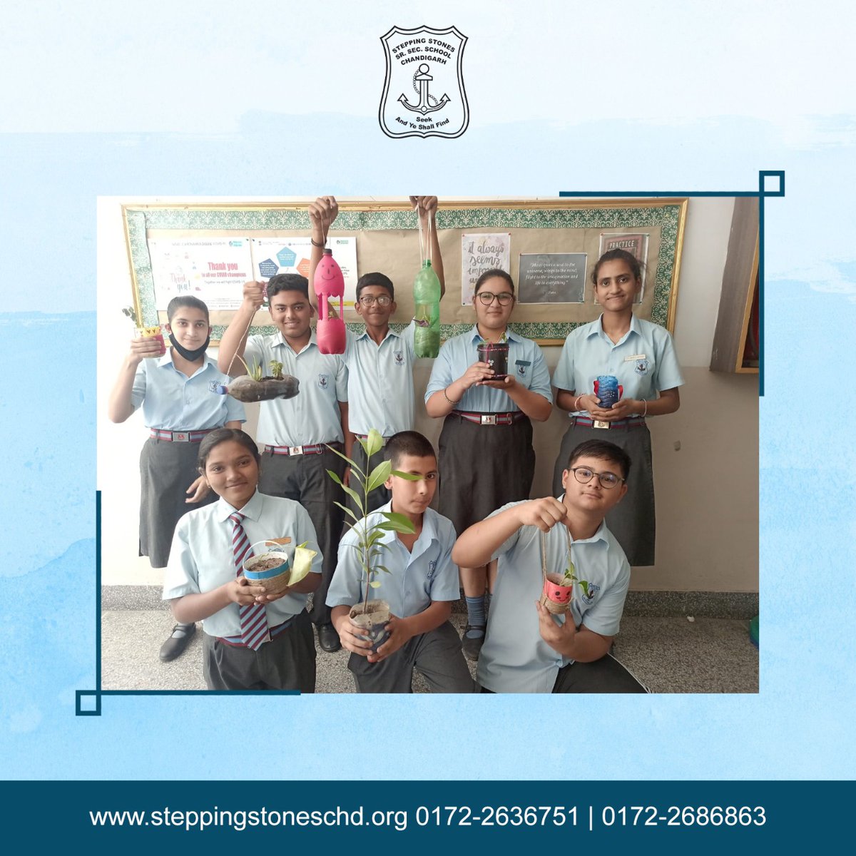 stones_school's tweet photo. World Environment Day
In order to commemorate World Environment Day, Stepping Stones School has undertaken various initiatives to teach children about the importance of saying No to plastics. .

#WorldEnvironmentDay #EnvironmentDay #SteppingStones #Bestschool #CBSE #Chandigarh https://t.co/vD9sNv8ueo