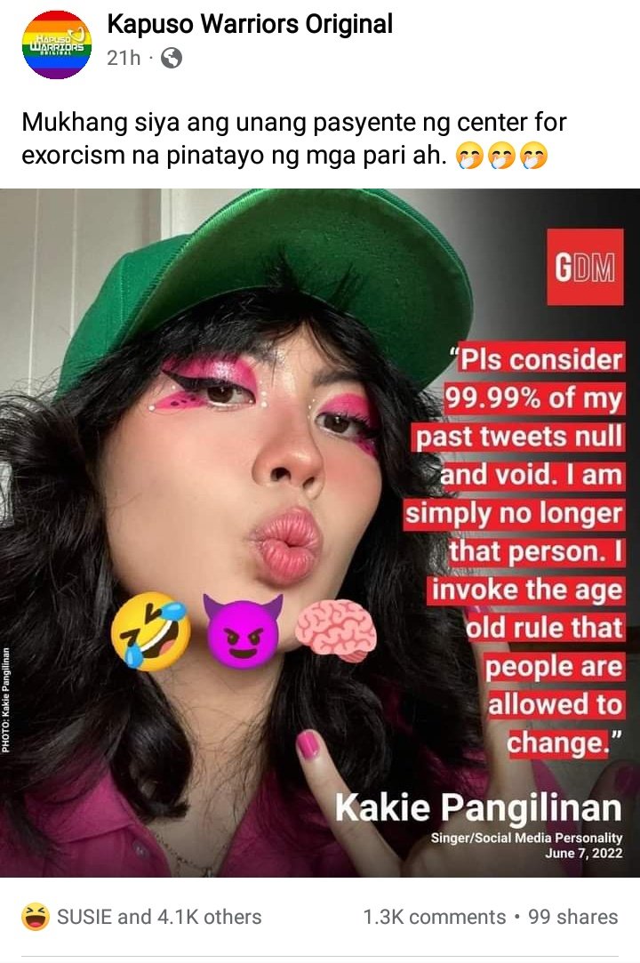 Alexzandra915's tweet photo. Ito ung komidyante na walang malay na komedyante siya. Such a laughing stock all over socmed 😂 https://t.co/mqnBodrzEL