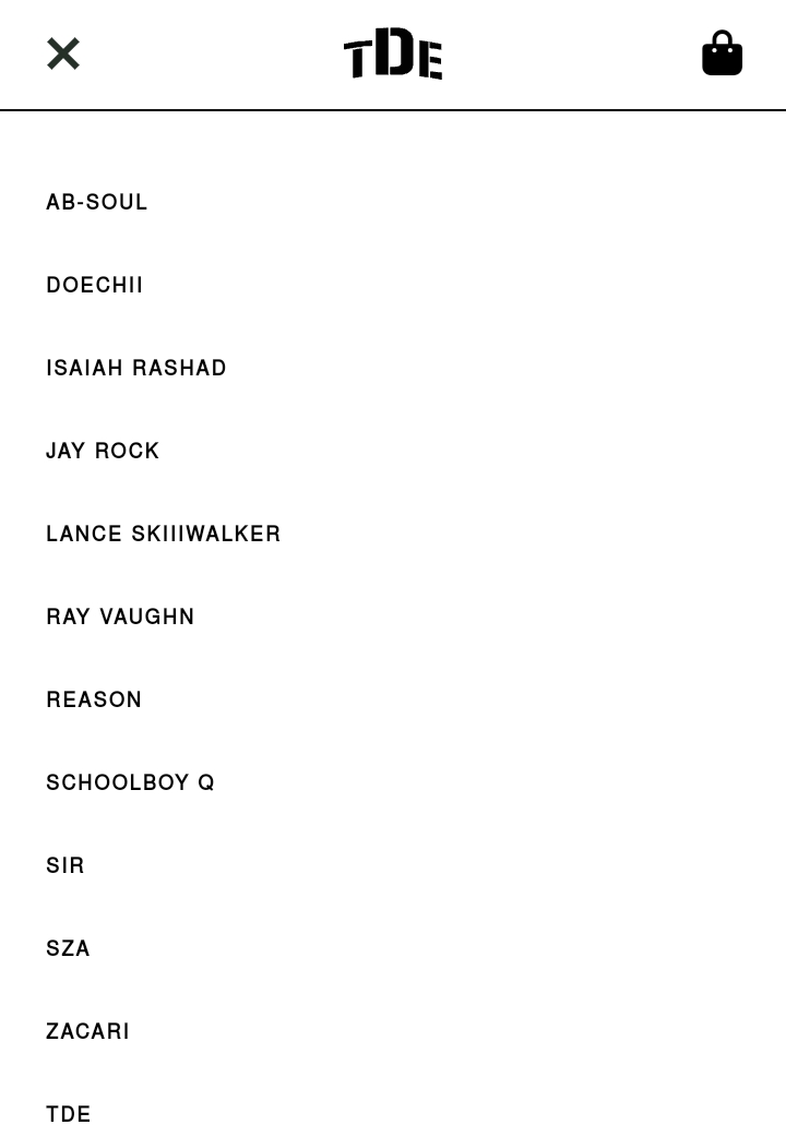 Hiiipower - TDE News on X: End Of An Era💔 Kendrick Lamar isn't listed on  TDE's official website's artists section anymore.   / X