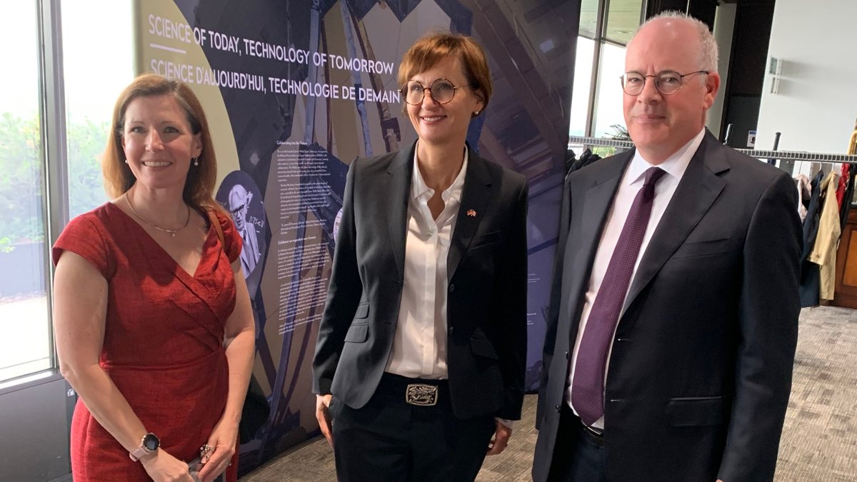 CanEmbGermany's tweet photo. Welcome to 🇨🇦, Minister Stark-Watzinger! As Canada and Germany celebrate 50 years of cooperation in Science and Technology, we look back to over 1,500 joint projects. Stay tuned for many more to come!
#CanadaGermany50 #ScienceTechInnovation https://t.co/XYTuk95jf9