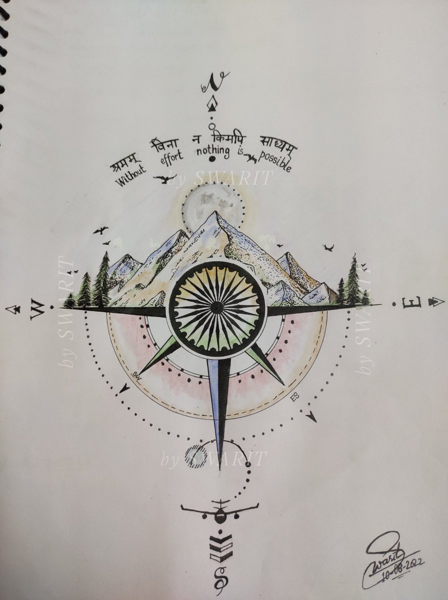 SWARIT4895's tweet photo. 'श्रमम्॒ विना न किमपि साध्यम्'

#ashokachakra #indianstyle #mandela #India #24×7 #HimachalPradesh #mountains #dharamshala https://t.co/RRxUjXbnGy
