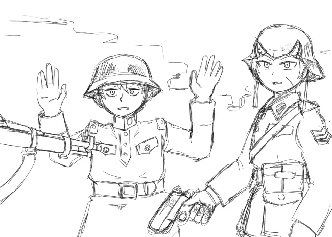 ざっくり落書き。
清書しようか迷う。 