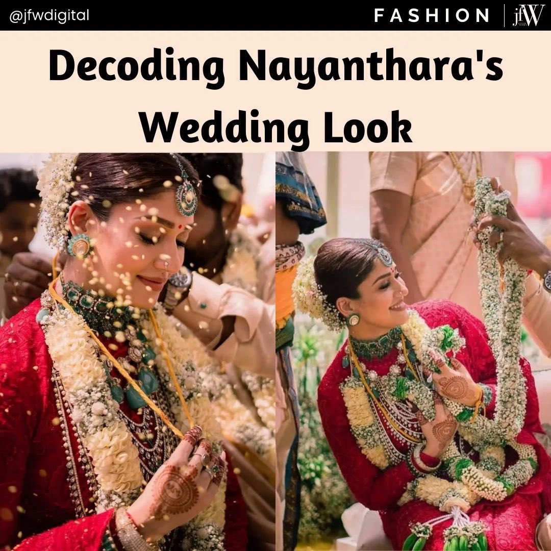 NayantharaLive's tweet photo. Decoding #LadySuperStar #Nayanthara Wedding Look ❤️

#NayanWikkiWedding #WikkiNayanWedding 
#WikkiNayan #NayanWikky 
Courtesy - JFW https://t.co/eClB6owvuR