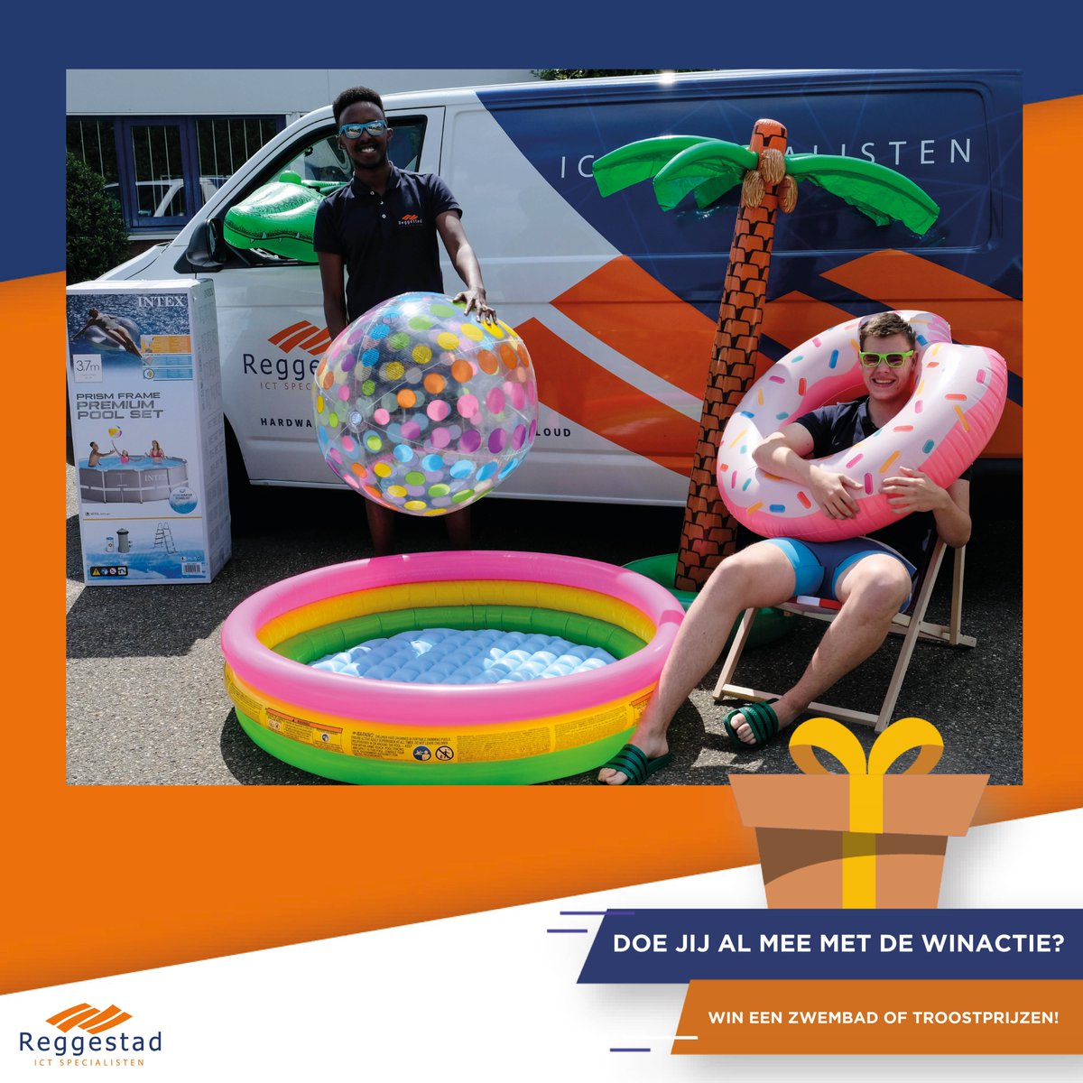 reggestad's tweet photo. 𝗗𝗼𝗲 𝗷𝗶𝗷 𝗮𝗹 𝗺𝗲𝗲 𝗮𝗮𝗻 𝗼𝗻𝘇𝗲 𝘄𝗶𝗻𝗮𝗰𝘁𝗶𝗲? 

Deze maand hebben wij een mega #WINACTIE online staan! WIN een zwembad t.w.v. €399,00! 
Plons probleemloos de zomer in en doe mee met onze winactie: https://t.co/Zw4qoKMdJg

#Reggestad #giveaway #ICT https://t.co/jEcZoc7Y8Q