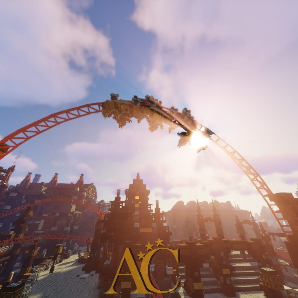ArulonaCraft's tweet photo. Twisting through the sky!🎢
-----
#Twistedgears #arulonacraft #mackrides #disneylandparis #minecraft #minecraftbuilds #gaming #themeparks #themepark #rollercoasters #rollercoaster #plopsaland #phantasialand #rookburgh #ridetohappiness https://t.co/thD4VL83ch