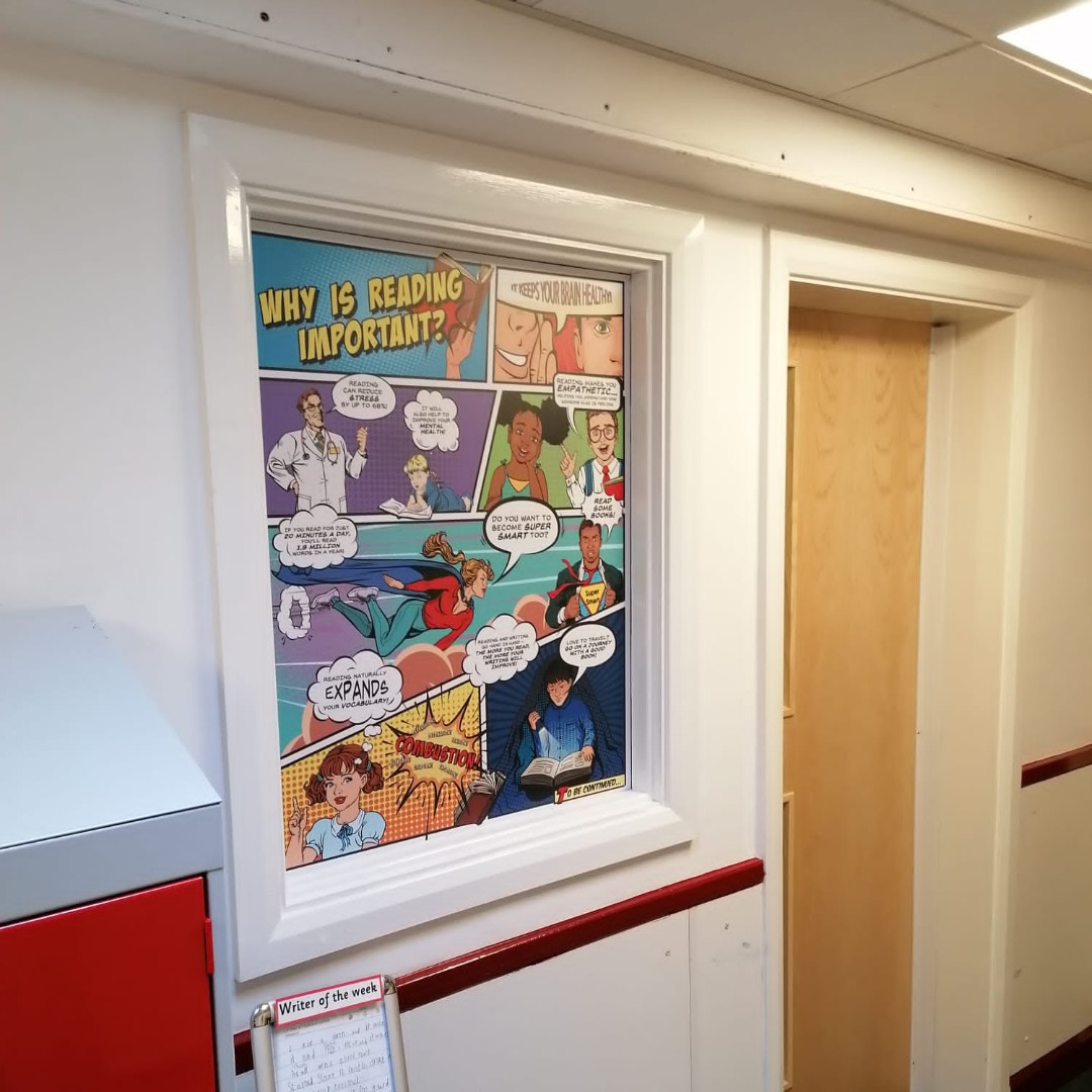 hdwrapsuk's tweet photo. Lovely 1 day install from yesterday.  😍

Start the transformation at your school today - email on sales@hdwrapsuk.co.uk 

https://t.co/faBJO4ZEwQ

Design. Wrap. Love.

#hdwrapsuk #hdwraps #schoolwallart #schoolwallwraps https://t.co/km6rqDpTyM