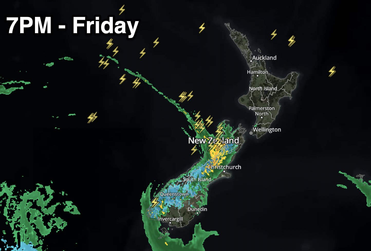 WeatherWatch.co.nz on Twitter "7PM 📡⚡️LIVE Lightning Tracker https