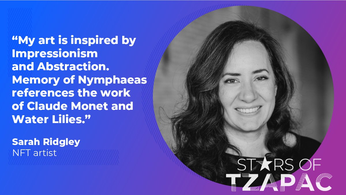 TzApac's tweet photo. 🤩 @sarah_ridgley has been in the crypto space for a long time and was experimenting with #NFTs before they were even called NFTs.

Read on as she shares about her journey as an ever-evolving artist in this week’s edition of #StarsofTZAPAC https://t.co/wWkoOAvlvw