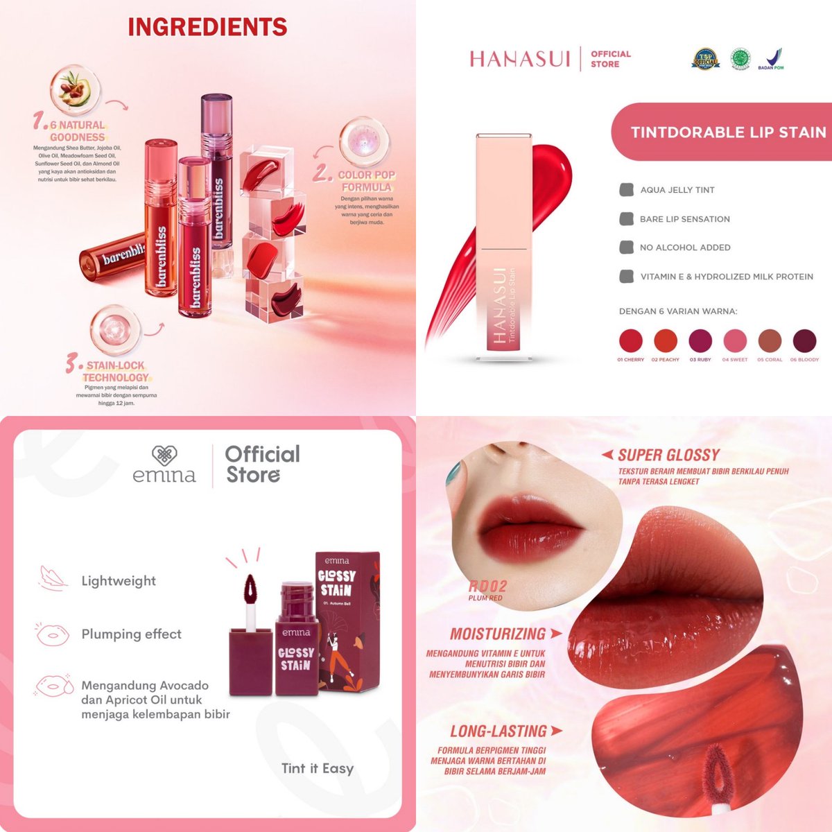 mawar_poetih's tweet photo. Liptint terbaik dan tahan lama ✨

A thread https://t.co/dIDAd4sUKs