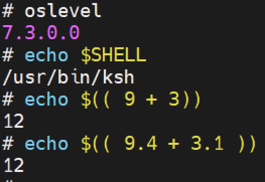 aklyachkin's tweet photo. Arithmetic in #IBMAIX #KornShell. #IBMChampion https://t.co/yPozLFRcWZ