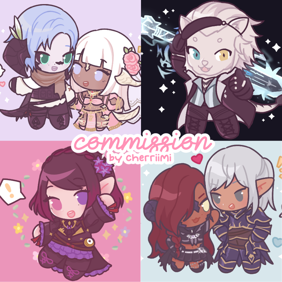 🍒 little beans commissions open 🌙
💰 40 USD / character
accepting 3 slots - not FCFS
✨ form will open for 24 hours (or until i get enough responses!)

➡️ https://t.co/O1gCOMyheh 