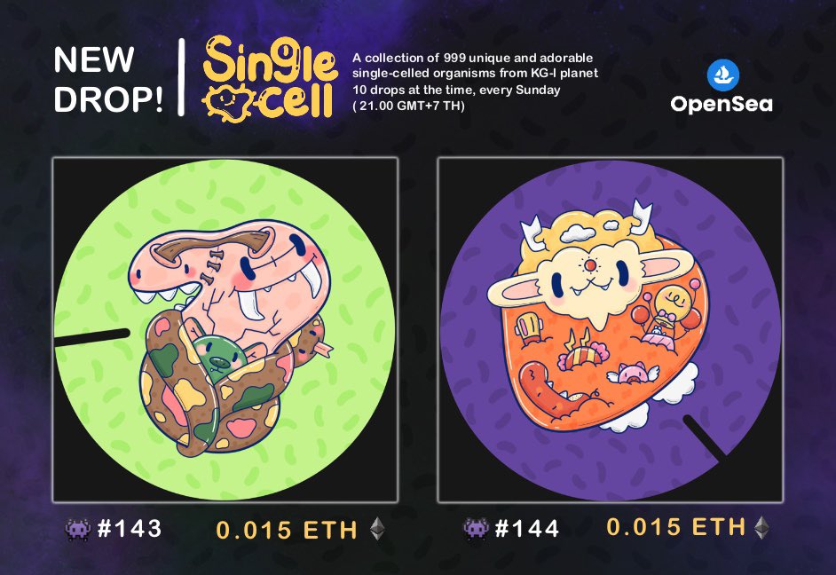 CDFT_NFT's tweet photo. 🚀Collection SingleCell🚀
singlecell#143-144| 0.015 ETH 
🟢Available Now 🧫 https://t.co/yC0IlXrllF

🌷Collection SingleCell🌷
tulipvillager#003-004 | 0.015 ETH ( polygon)
🟢Available Now 🧫 https://t.co/unY5E75cmB

#NFTCollection #NFT #NFTCommunity #opensea #NFTTHAILAND https://t.co/p10BOOMP2f