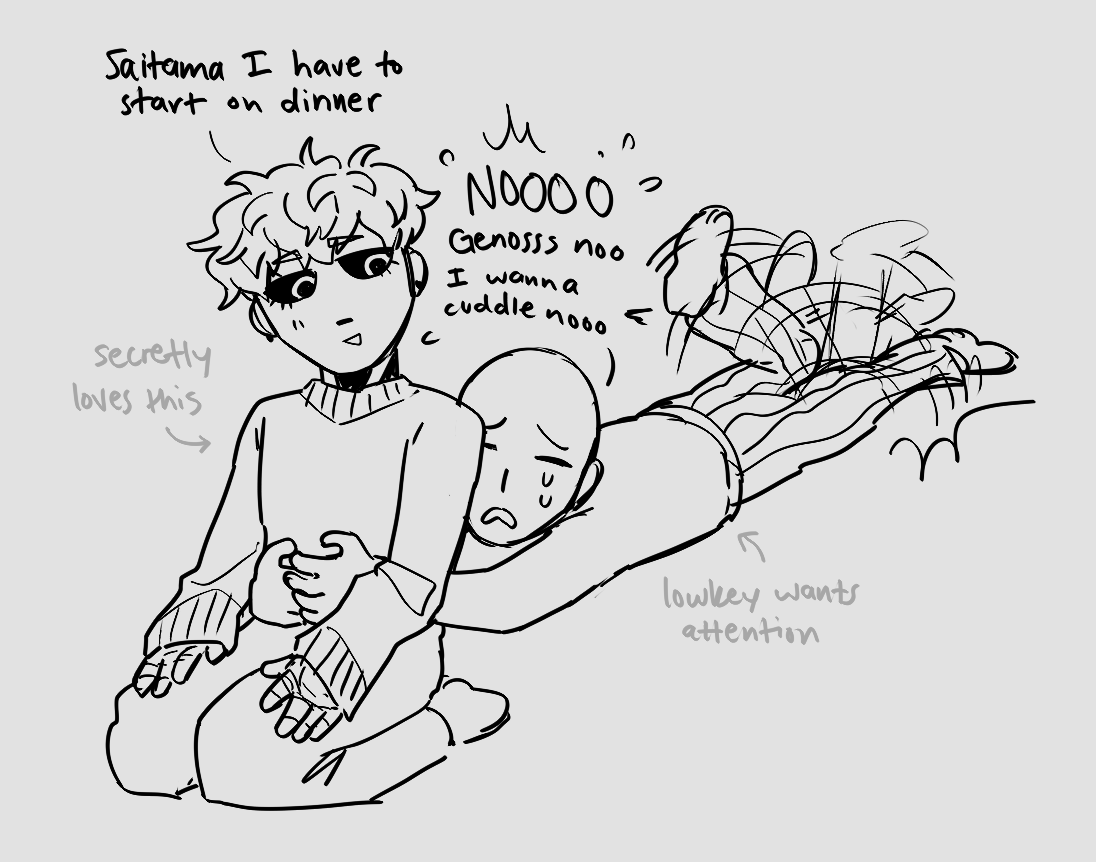 AHHH FOUND THESE GENOSAI DOODLES ;__; they will forever have my heart #opm #onepunchman #genosai 