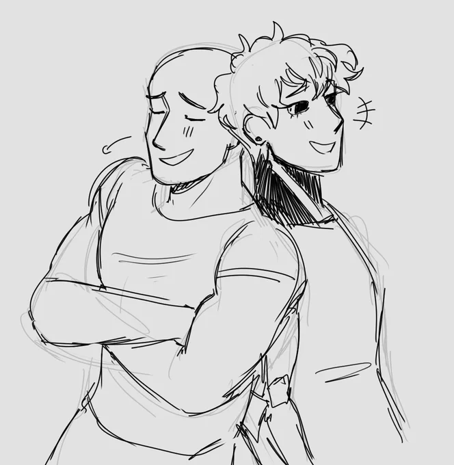 AHHH FOUND THESE GENOSAI DOODLES ;__; they will forever have my heart #opm #onepunchman #genosai 