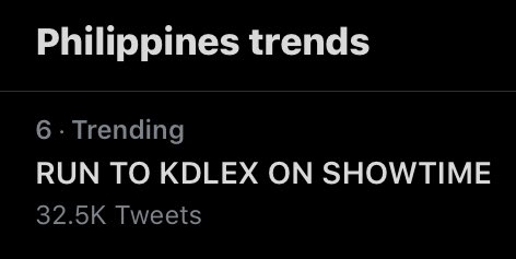 kluofc_'s tweet photo. We are still trending at sixth spot with more than thirty thousand tweets!

Reply with "forty k next" TEN times along with our tag.

RUN TO KDLEX ON SHOWTIME
#KDLex https://t.co/dzjjSGZNl9